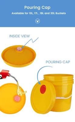 PP/Food Grade Plastic Bucket for The Food Custom Logo