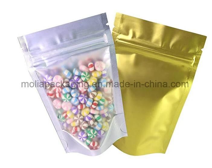 Hot Selling Plastic Bag/Stand up Sealing Bags Food Grade with Zipper and Tear Notches/Clear Windows