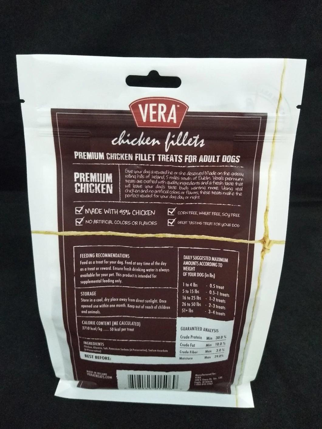 Flat Bottom Packaging Pouches with Zipper for Pet Food