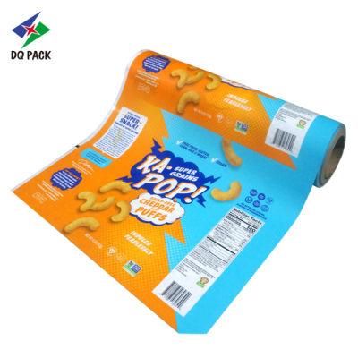 Custom Design Laminated Heat Seal Plastic Potato Chips Bag Packaging Roll Film