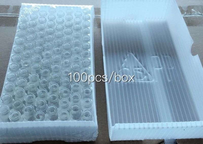 1ml 1.5ml 2ml 6ml Mini Clear/Amber Crimp Tubular Glass Vials with Printing