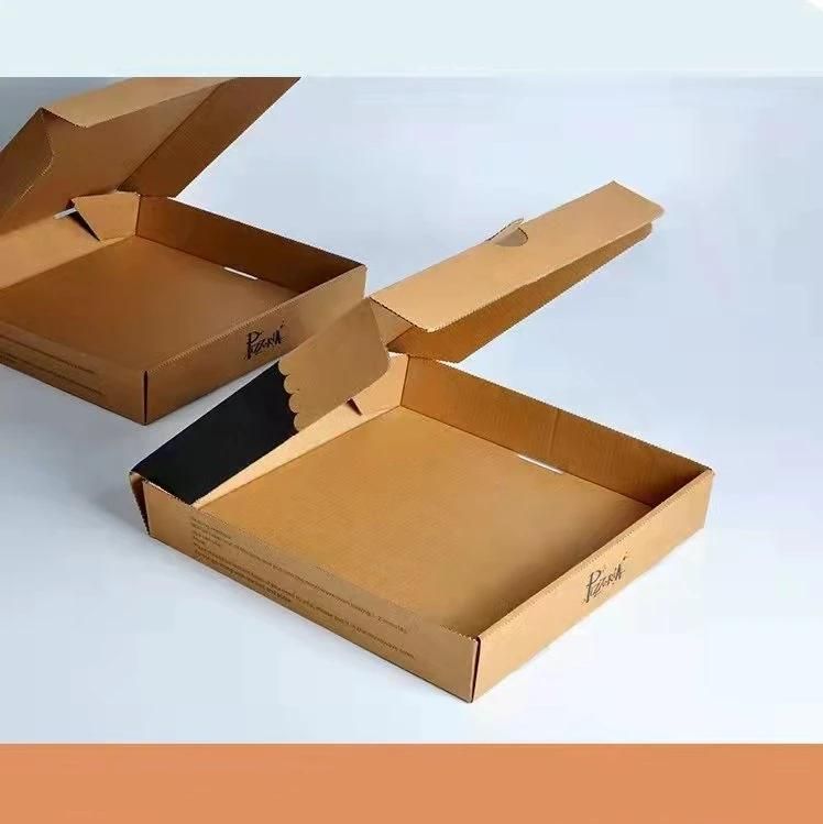 Wholesale Pizza Box, B-Flute, Oven Fresh Pizza Print, White/Kraft