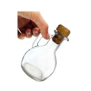 Best Selling Extra Clear Glass Cooking Olive Oil Bottle with Handle and Cork Stoppers