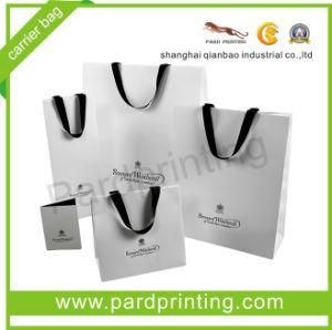 Various Size White Card Board Carrier Bag (QBB-1478)