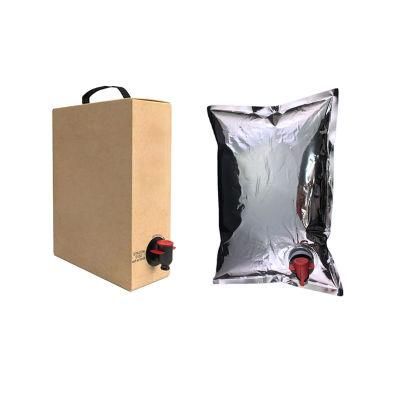 Customised 20L Plastic Aluminium Packaging Aseptic Vtop Bag for Wine