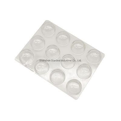 Pet Transparent Plastic Chocolate Cavity Insert Tray with Lid