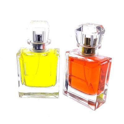 50ml Vintage Glass Diffuser Transparent Glass Perfume Bottles Refillable Cosmetics Container