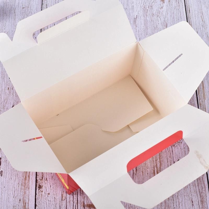 Customized Hamburger Box Pie Box Snack Burger Food Package Packing Box for Food Paper Boxes for Fast Food Kraft Noodle Box