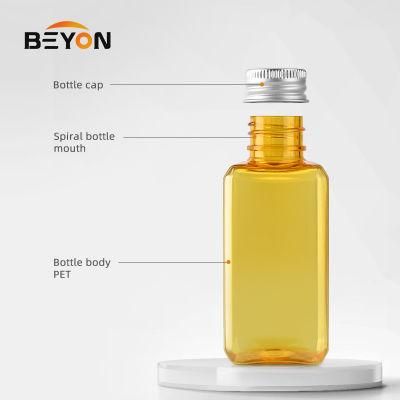 Pet Plastic Square Shaped Cosmetic Bottle 20ml (ZY01-C029)