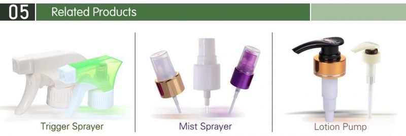 Cream Pump Mist Sprayer Treatment Pump with Overcap Plastic PP Cap 18/410 20/410 18/415 20/415