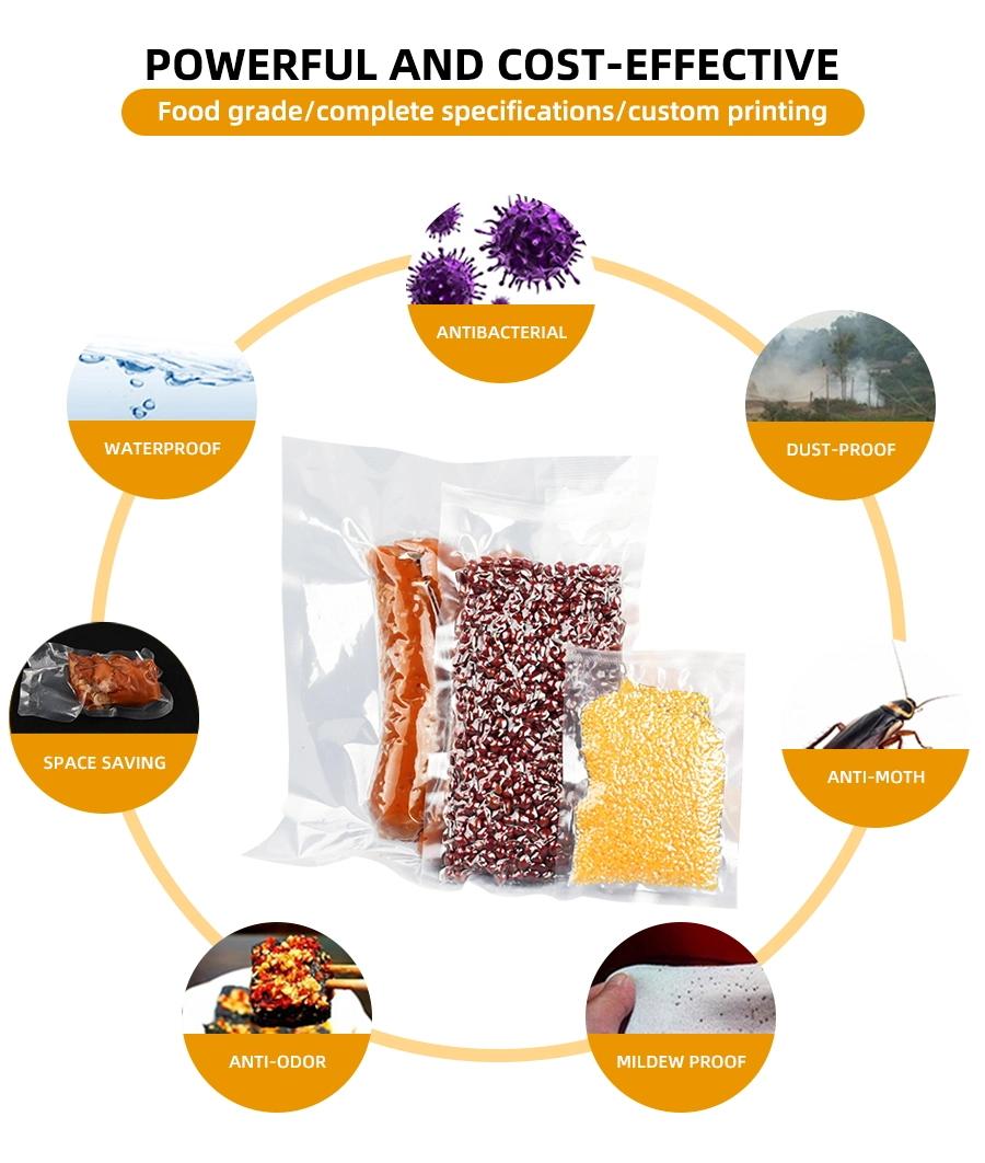 Customize Household Vacuum Bag Food polyamide Fresh Food Packaging Bag for Cooked Food Pork Ribs