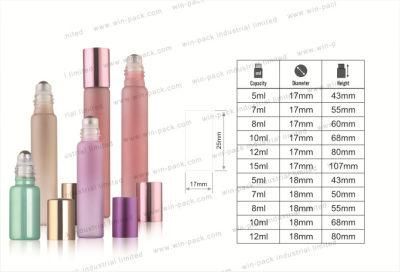 Hot Sale Oil Aluminium Cosmetic Tube Packaging Glass Bottle 5ml 7ml 8ml 10ml 12ml