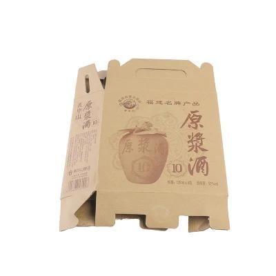Three Pack Bottles Carrier Carton for Wholesale
