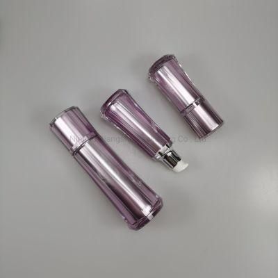 30ml 50ml 100ml Round Purple Acrylic Emulsion Bottle Plastic Foundation Bottle for Essence