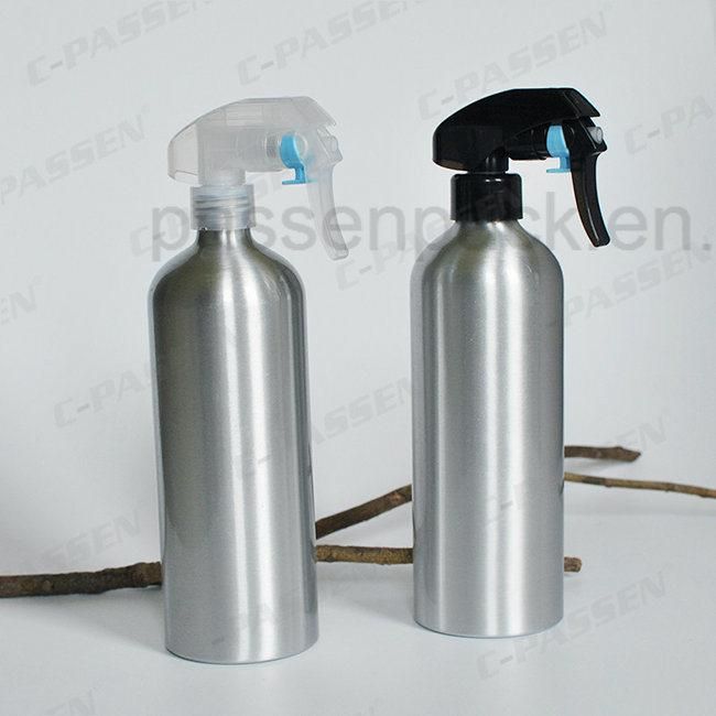 500ml Cosmetic Plain Sliver Body Lotion Aluminum Bottle