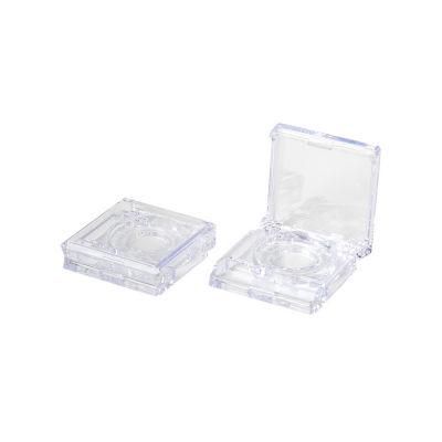 Empty Clear Square Plastic Eyeshadow Case Customized Transparent Eyeshadow Palette