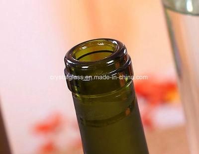 Hight Quality Frosted Wine Red Glass Bottle Glass Container of Wholesale 500/750ml
