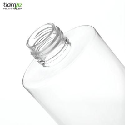 200 Ml Transparent Oval Pet Essence Bottle with Pump Head