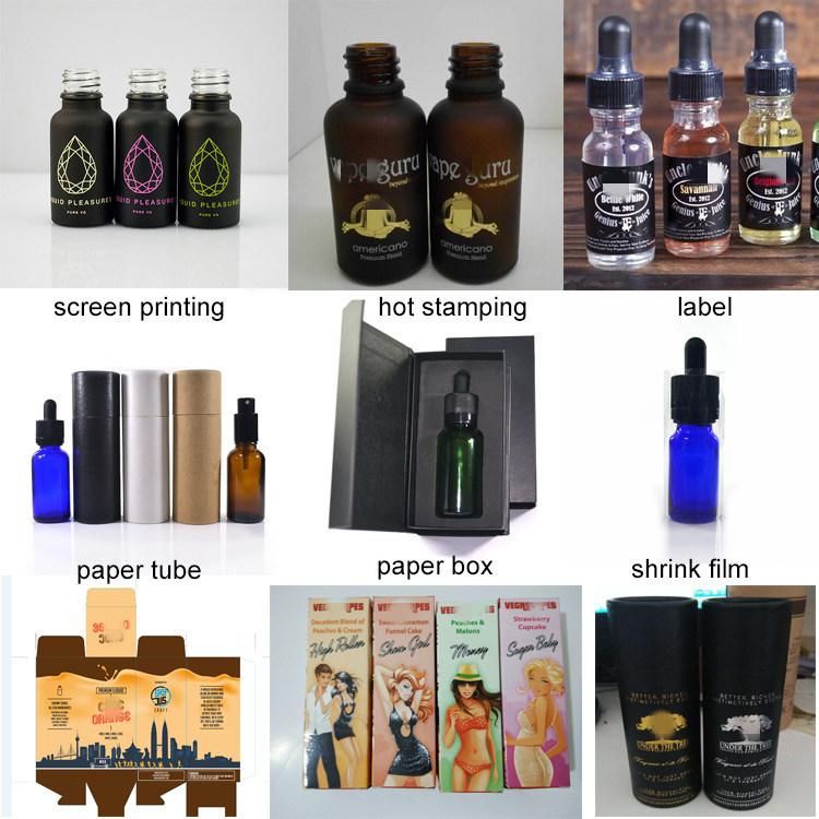 5ml 10ml 15ml 20ml 30ml 50ml 100ml Glass Essential Oil Bottle with Aluminum Dropper /Amber Cosmetic Packaging Bottles with Dropper