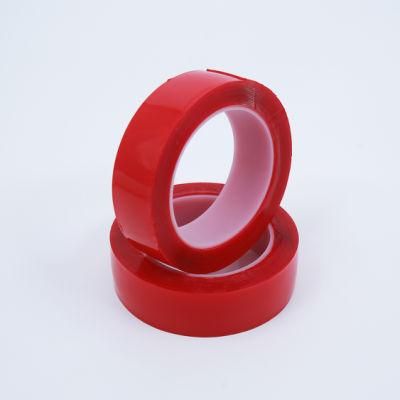 Red Film Transparent Round Seamless Acrylic Double-Sided Adhesive Car Doll Ornaments Dispensing