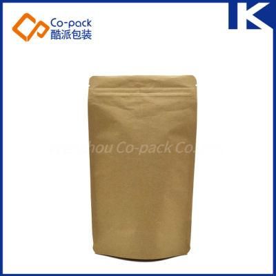 Kraft Paper Bag with Window and Zipper