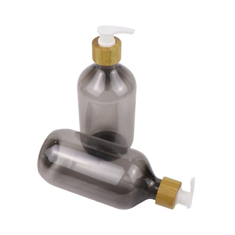 150ml 200ml 300ml 350ml Cosmetic Packaging Lotion Pump Empty Plastic Pet Shampoo Amber Bottle