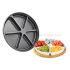 Disposable Round 6 Compartments Plastic Fruit Tray Blister