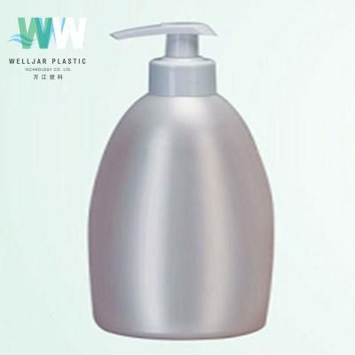 250ml Oval Shape Shampoo Bottle with Plastic Liquid Fluid Pump