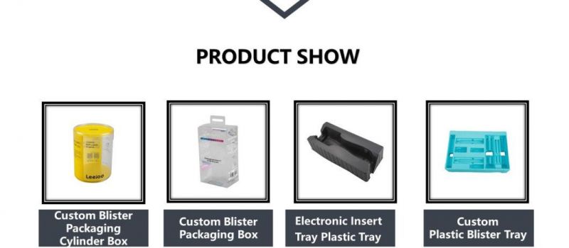 Custom Black Pack PS Pet PVC Plastic Electronic Inner Blister Tray