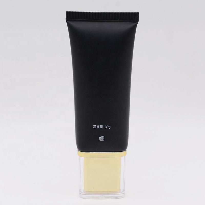 Square Plastic Matte Bb Cream Tube with Square Acrylic Lid