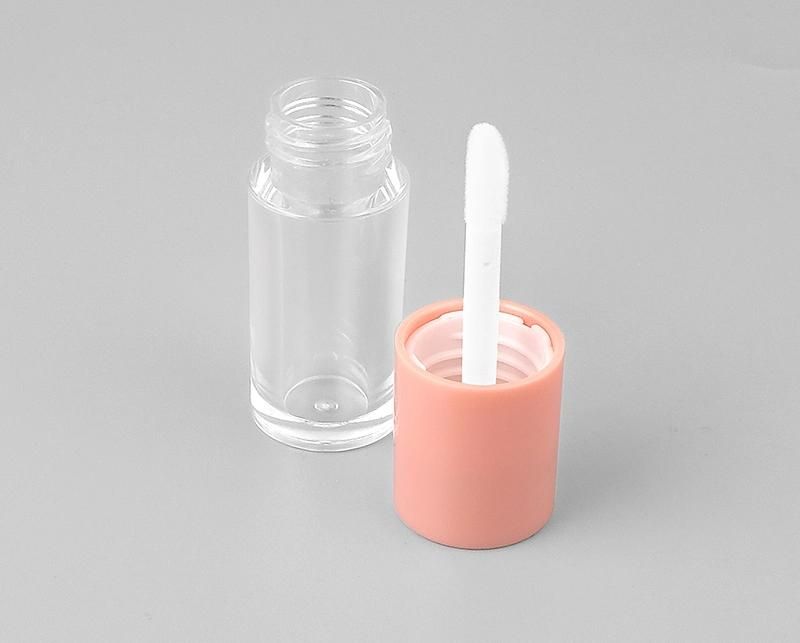 in Stock Novelty 2ml Hot Selling Pink Cosmetic Lipgloss Container with Big Brush Wand Lip Gloss Containers Tube