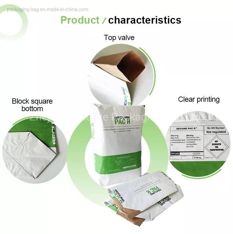 Paper Sack Kraft Paper Muti-Layer Valve Bag