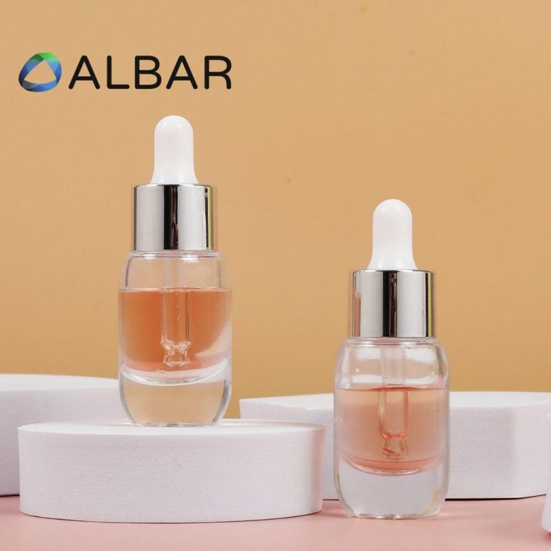 Thick Bottom Clear Mini Size Glass Bottles for Portable Skin Care and Body Lotion