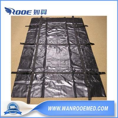 Heavy Duty Disposable Leakage Proof 0.1mm Internal Lining PVC Dead Body Bag with J Zipper