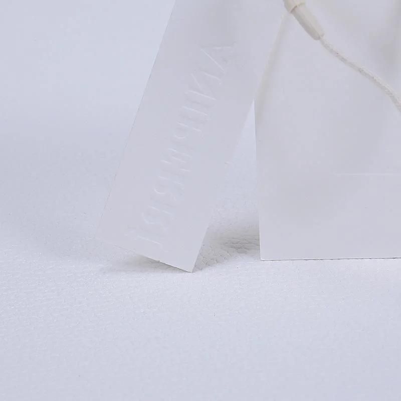 3D Logo Hot Stamp Paper Custom Garment Hang Tag for Luxury Brand