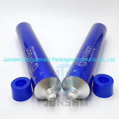Shoulder Coated Empty Aluminum Squeeze Tube Collapsible Container for Strong Ammonia Hair Dyeing Packing