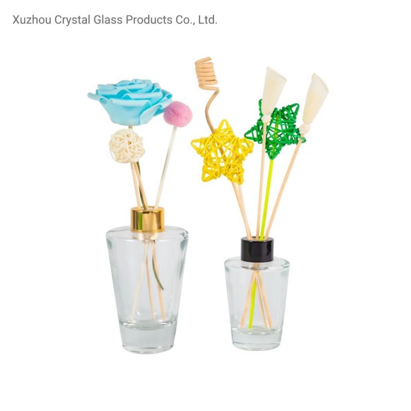 Transparent Empty Reed Diffuser Glass Bottle with Lids