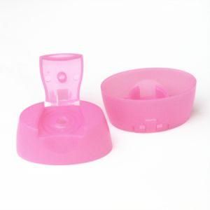 Pink Plastic Flip Top Cap for Shampoo Bottle