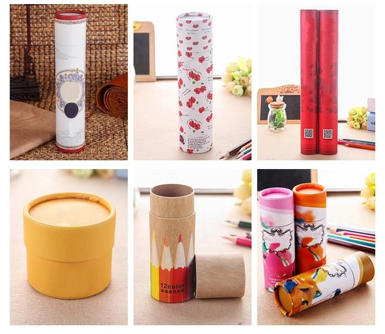 Paper Tube Packaging for Atomizer Sets Logo Foil Silver Stamping Color