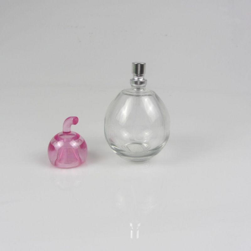 Round Parfum Bottle Design Luxury Spray Glass Perfume Bottle