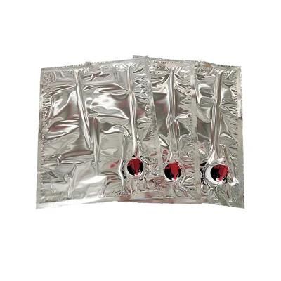 Red Wine Long Shelf Life Discharging Aluminium Coated Bag in Box with Valve