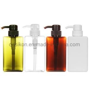 450ml Square Shaped PETG Plastic Shampoo Pump Bottle