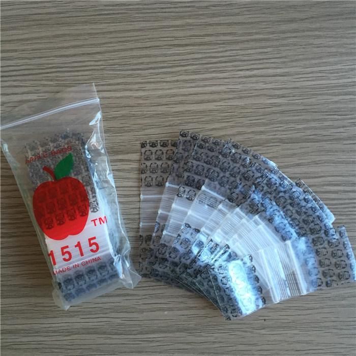 Custom Cheap Plastic LDPE Apple Baggies Small Plastic Mixed Mini Ziplock Bag