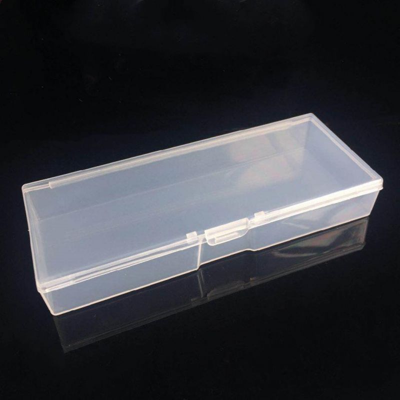 Factory Empty Rectangle Art Nail File Manicure Tool Plastic Box