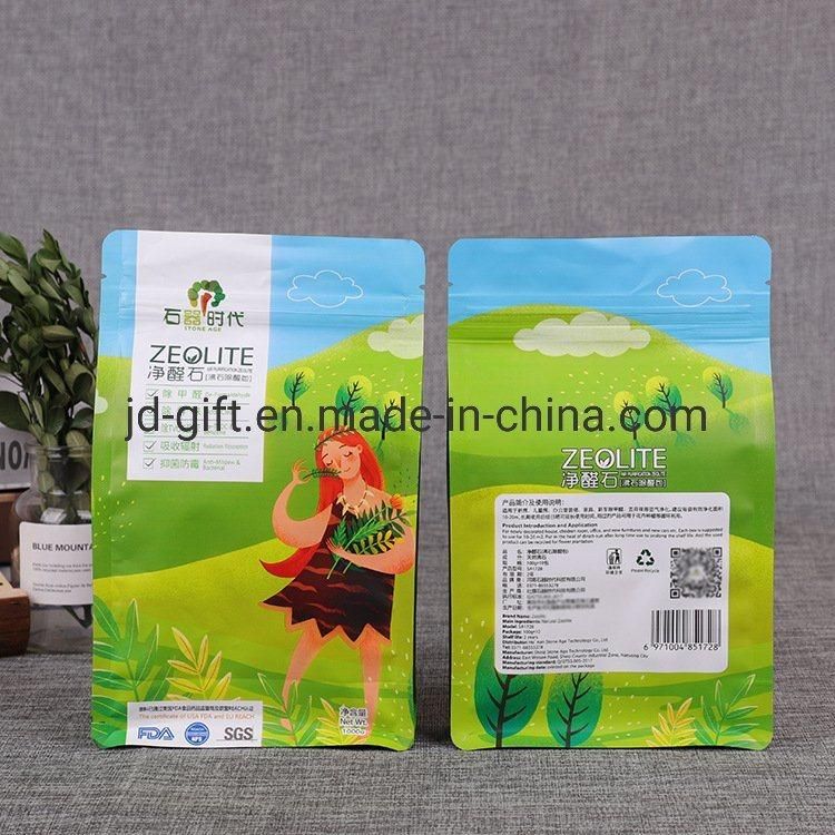 8 Side Seal Flat Bottom Plastic Bag for Food Packaging