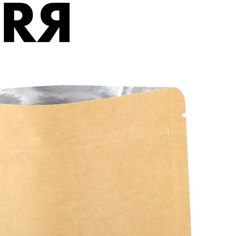 Frosted Matte Black Tea Stand up Aluminum Foil Zipper Closure Pouch Package Bags