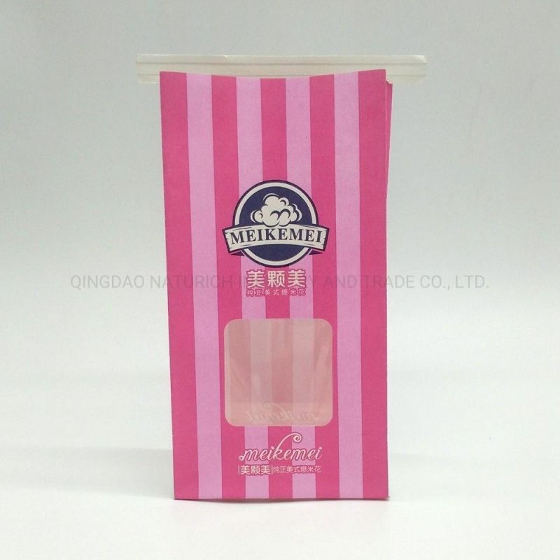 Best Price Quad Seal Paper Bag with Window and Tie Tie