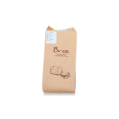 Customized Bread Bakery Packaging Greaseproof White Paper Bag with Clear Window