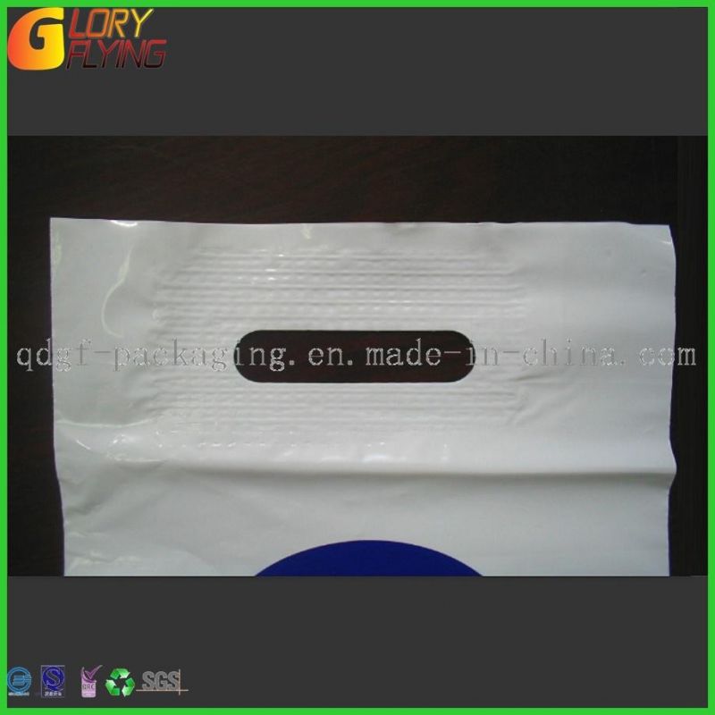 Plastic Handle Bag Shopping Bag with Reinforced Plastic Handle