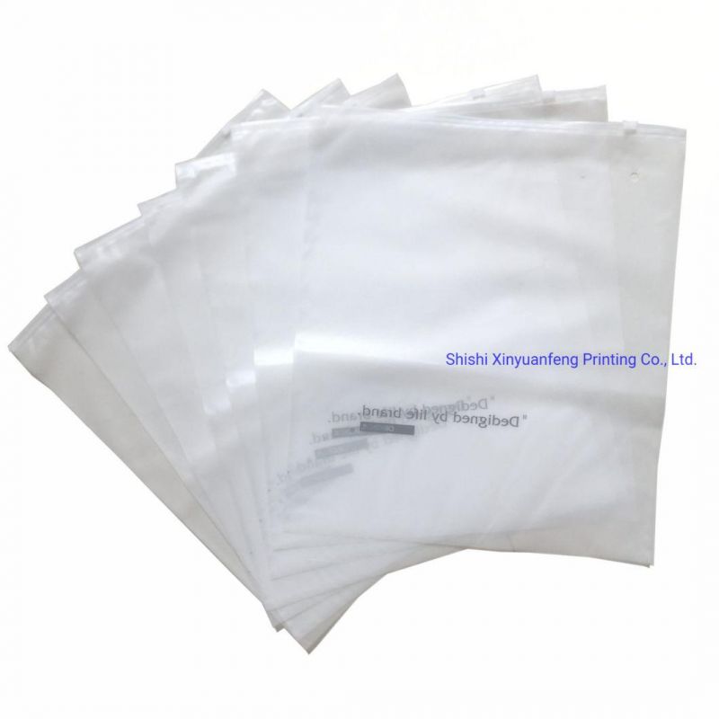 Manufacturer Custom OEM Design PE Poly Bag for Clothing Zipper Bags Packaging Bags